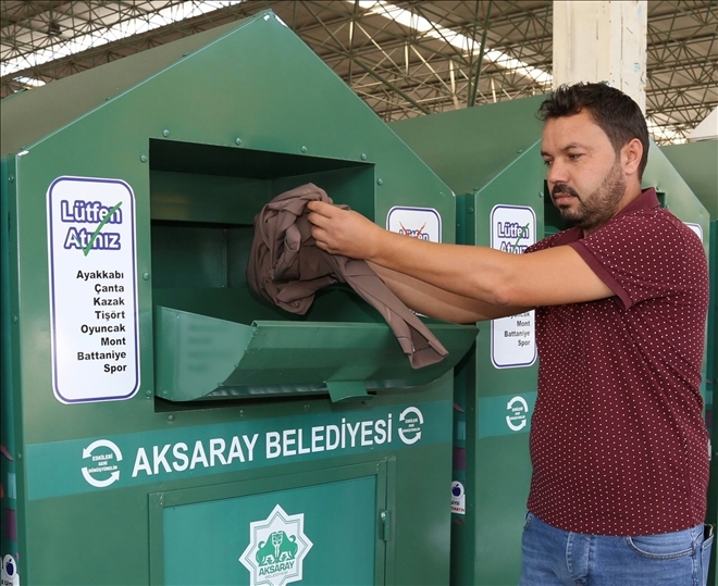 GİYSİ KUMBARALARI YOĞUN İLGİ GÖRÜYOR   