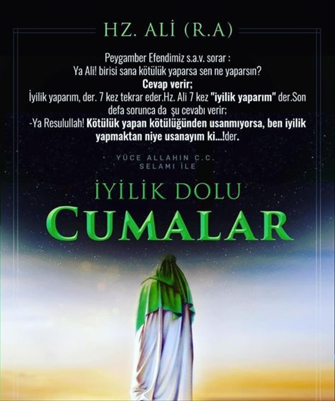 Hz.Ali Gibi Davranmalıyız.