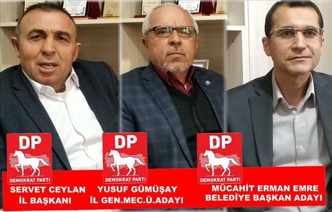 DP BELEDİYE BAŞKAN ADAYI MÜCAHİT EMREDEN BASIN AÇIKLAMASI