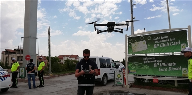 Aksaray´da Drone İle Trafik Denetimi Yapıldı!