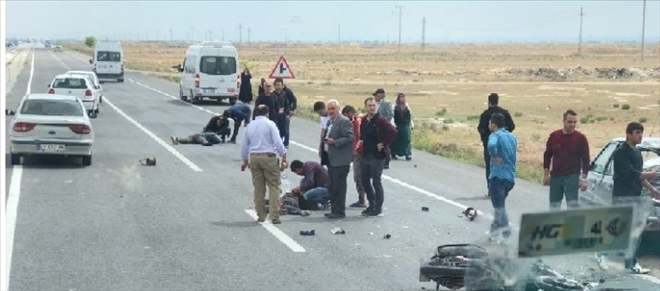 Aksaray - Konya Yolunda Kaza 4 Kişi Yaralandı