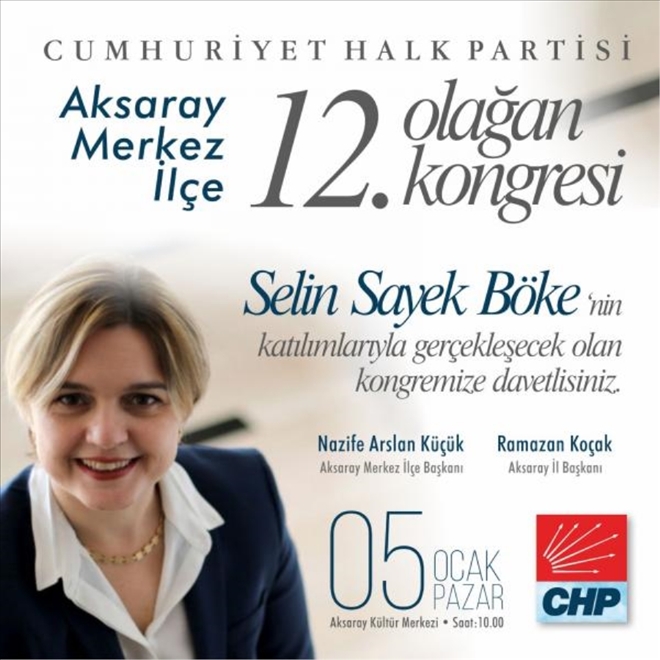 CHP Aksaray Merkez İlçe Başkanını Seçiyor