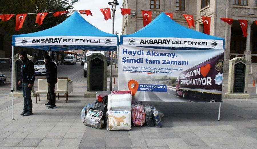 AKSARAY İZMİR İÇİN KENETLENDİ TEK YÜREK OLDU