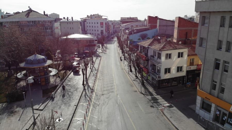 AKSARAY SESSİZLİĞE BÜRÜNDÜ.